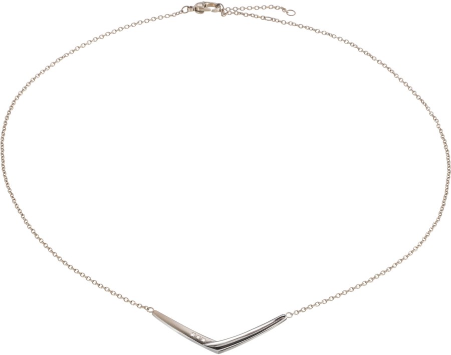 Boccia Titanium Luxusní titanový náhrdelník s diamanty 08046-03 - Náhrdelníky