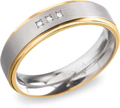 Boccia Titanium Titanový snubní prsten 0134-04 54 mm - Prsteny Snubní prsteny