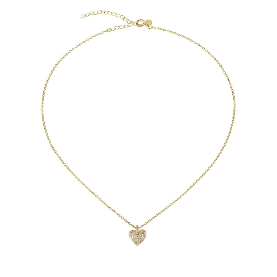 BREIL Něžný pozlacený náhrdelník se srdíčkem Darling TJ3156 - Náhrdelníky