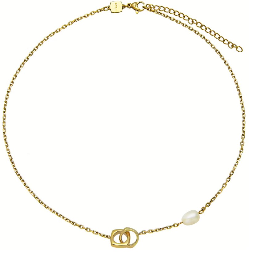 BREIL Půvabný dámský pozlacený náhrdelník s perlou Tetra TJ3495 - Náhrdelníky