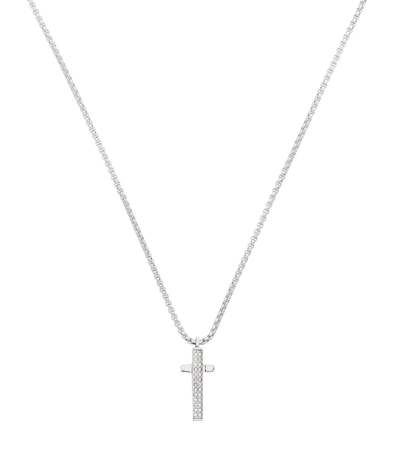 BREIL Stylový pánský náhrdelník s křížkem Light Row TJ3360 - Náhrdelníky