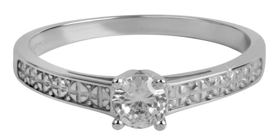 Brilio Dámský prsten s krystalem 226 001 01017 07 53 mm - Prsteny Zásnubní prsteny