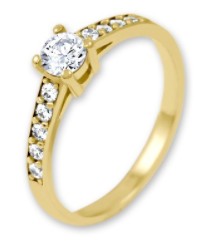Brilio Dámský prsten s krystaly 229 001 00668 50 mm - Prsteny Prsteny s kamínkem