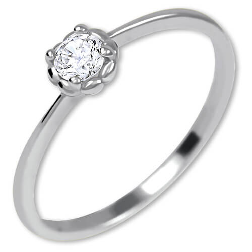 Brilio Něžný zásnubní prsten ze zlata 226 001 01034 07 56 mm - Prsteny Zásnubní prsteny