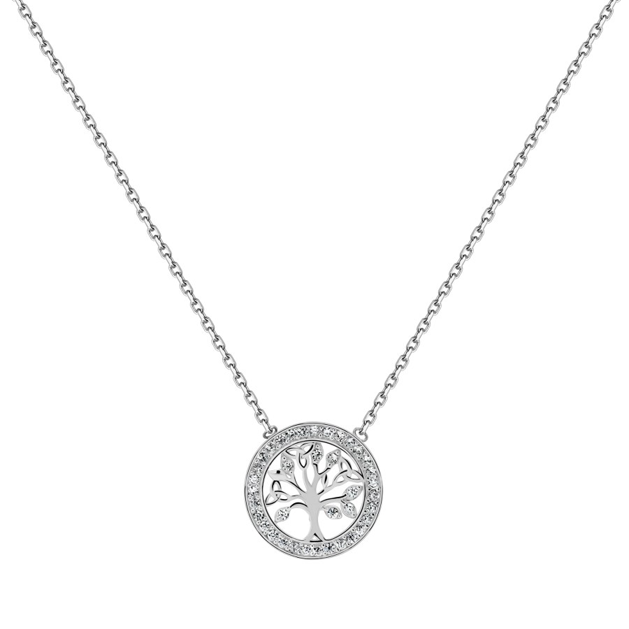Brilio Silver Fashion stříbrný náhrdelník strom života NCL28W - Náhrdelníky