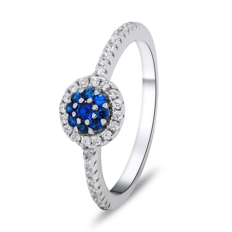 Brilio Silver Nádherný stříbrný prsten se zirkony RI030W 50 mm - Prsteny Prsteny s kamínkem