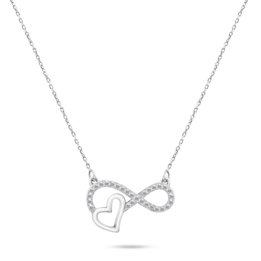 Brilio Silver Něžný stříbrný náhrdelník Nekonečno NCL54W - Náhrdelníky