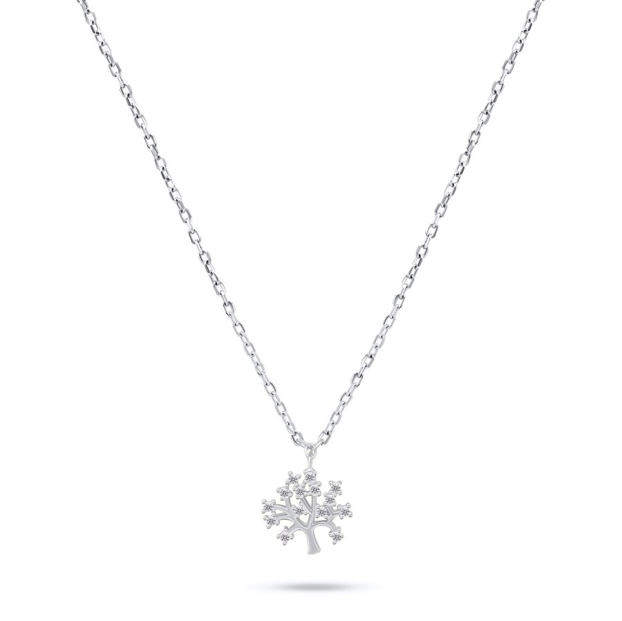 Brilio Silver Okouzlující stříbrný náhrdelník Strom života NCL104W - Náhrdelníky