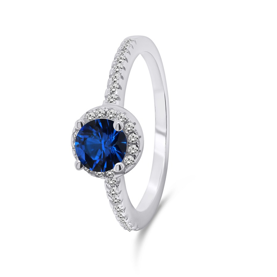 Brilio Silver Okouzlující stříbrný prsten se zirkony RI054WB 52 mm - Prsteny Prsteny s kamínkem