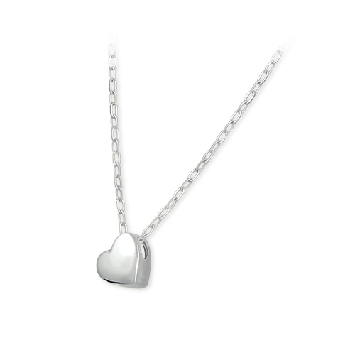 Brilio Silver Půvabný stříbrný náhrdelník Srdce 473 001 01761 04 - Náhrdelníky