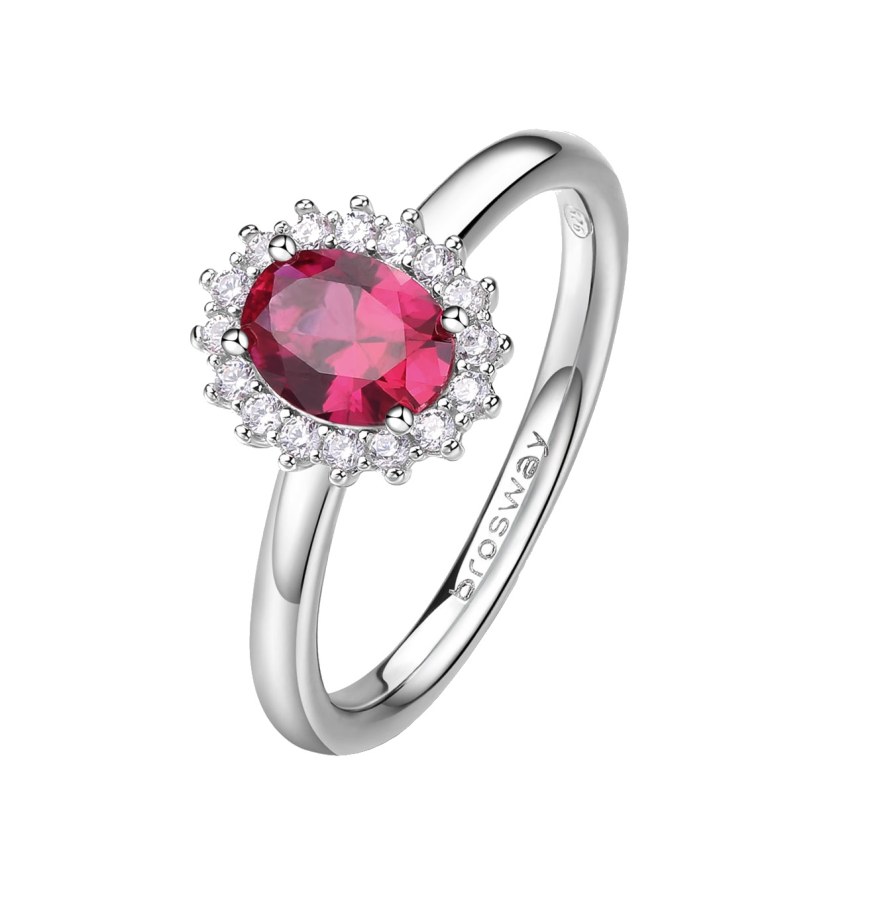 Brosway Elegantní stříbrný prsten Fancy Passion Ruby FPR75 50 mm - Prsteny Prsteny s kamínkem