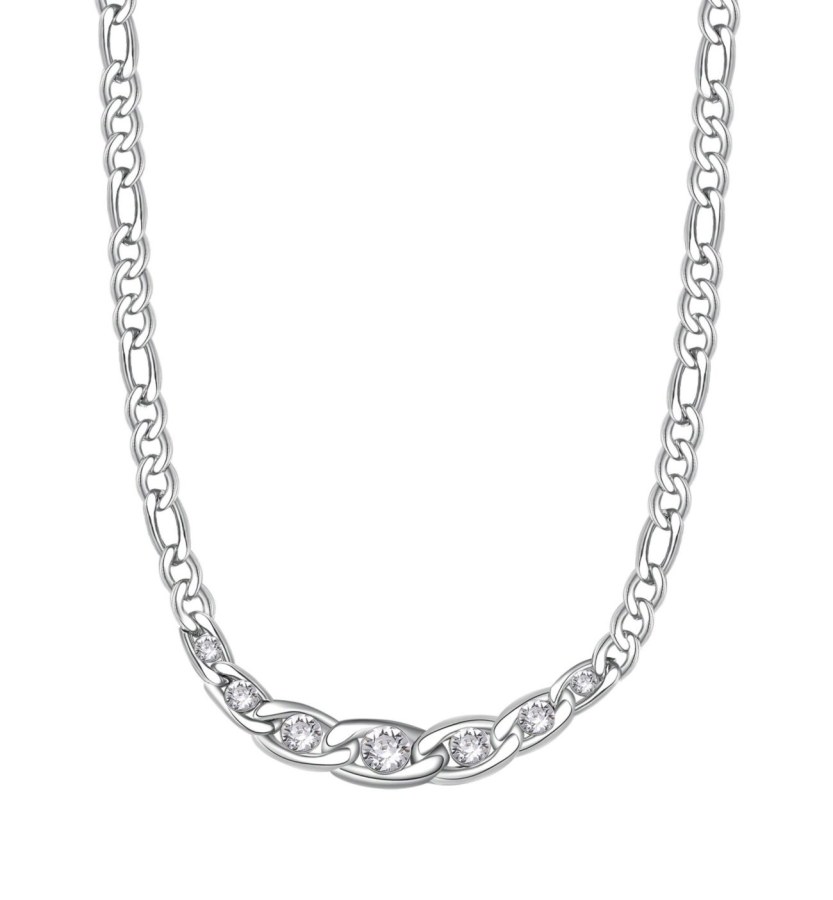 Brosway Nadčasový ocelový náhrdelník s krystaly Symphonia BYM97 - Náhrdelníky