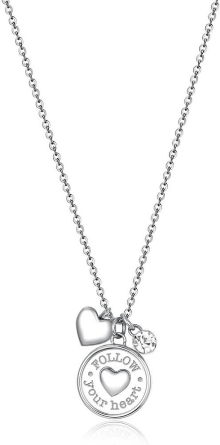 Brosway Ocelový náhrdelník Srdce Chakra BHKL03EN (řetízek, přívěsky) - Náhrdelníky