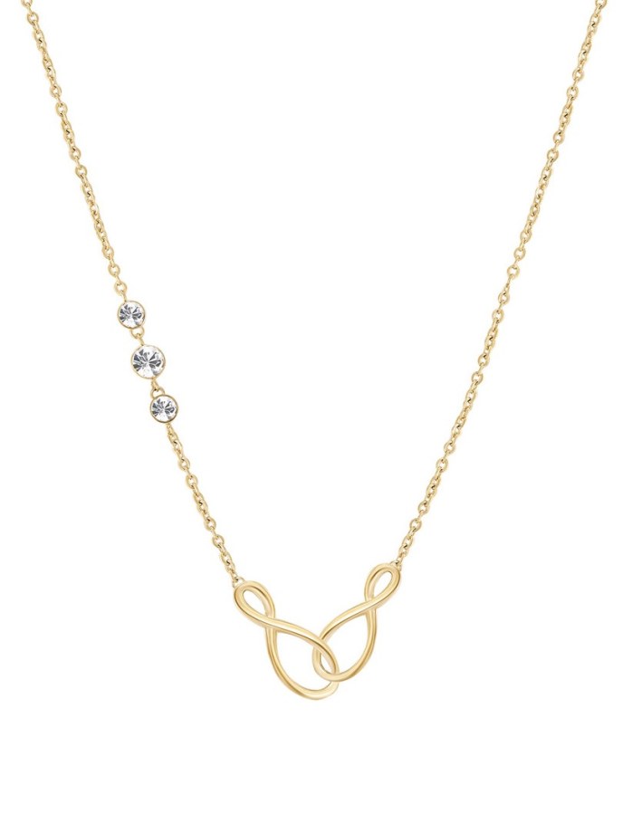 Brosway Stylový pozlacený náhrdelník Nekonečno Ribbon BBN10 - Náhrdelníky