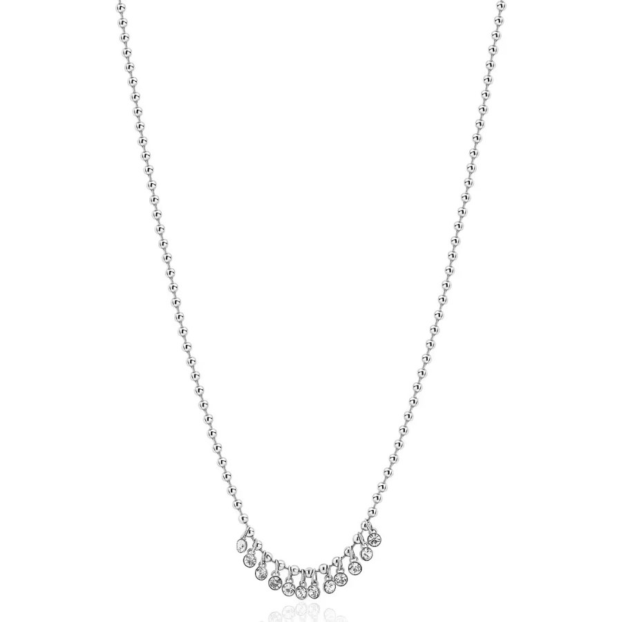 Brosway Trendy ocelový náhrdelník s krystaly Symphonia BYM149 - Náhrdelníky