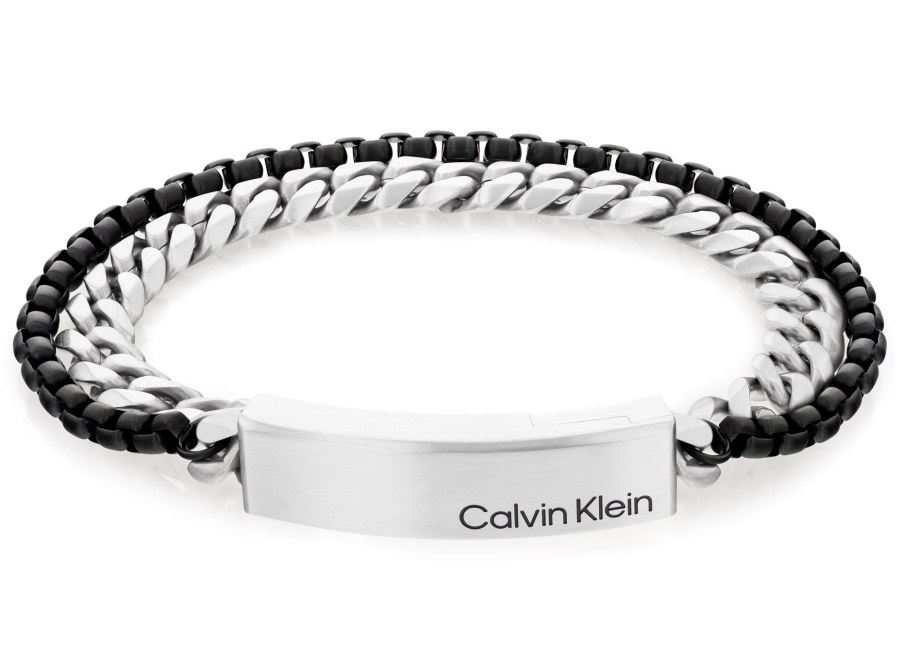 Calvin Klein Dvojitý ocelový bicolor náramek Industrial Hardware 35000566 - Náramky Řetízkové náramky