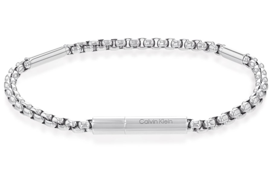 Calvin Klein Elegantní pánský náramek z oceli Cylinder Links 35000574 - Náramky Řetízkové náramky