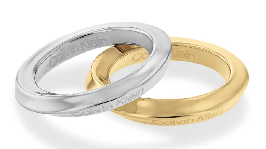 Calvin Klein Elegantní souprava ocelových prstenů Sculptural 35000330 52 mm - Sety šperků Soupravy šperků