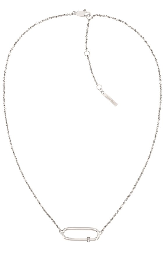 Calvin Klein Jemný ocelový náhrdelník s krystaly 35000185