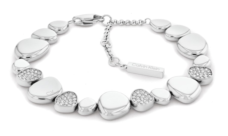 Calvin Klein Luxusní ocelový náramek s krystaly Fascinate 35000220 - Náramky Řetízkové náramky