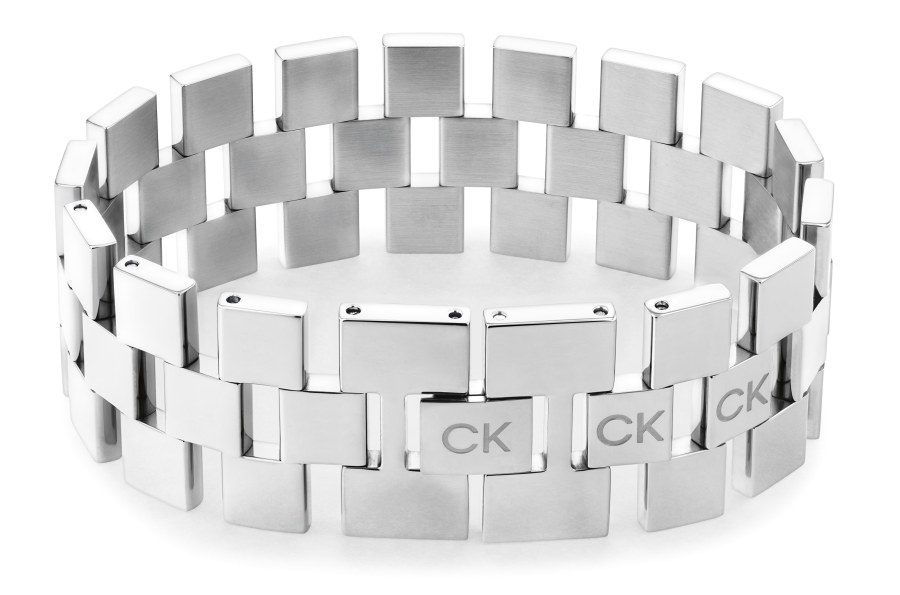 Calvin Klein Masivní ocelový náramek Geometric 35000243 - Náramky Pevné náramky