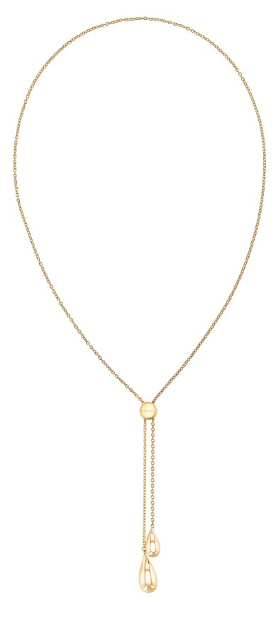 Calvin Klein Moderní pozlacený náhrdelník s posuvným zapínáním Sculptured Drops 35000087 - Náhrdelníky