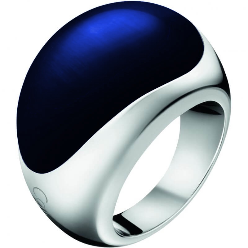 Calvin Klein Ocelový prsten s kamenem Ellipse KJ3QLR0201 52 mm - Prsteny Prsteny s kamínkem