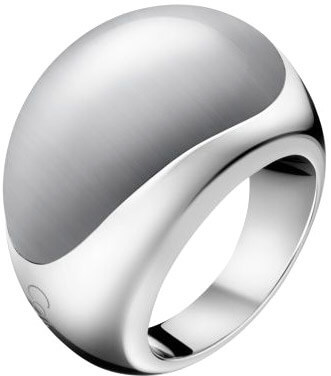 Calvin Klein Ocelový prsten s kamenem Ellipse KJ3QWR0201 52 mm - Prsteny Prsteny s kamínkem