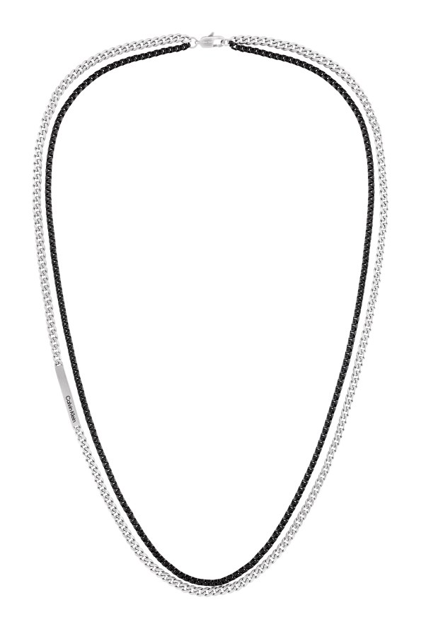 Calvin Klein Dvojitý ocelový bicolor náhrdelník Industrial Hardware 35000565 - Náhrdelníky