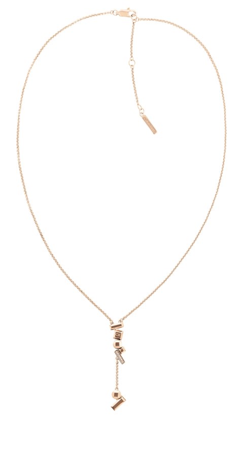 Calvin Klein Půvabný bronzový náhrdelník s krystaly 35000233 - Náhrdelníky