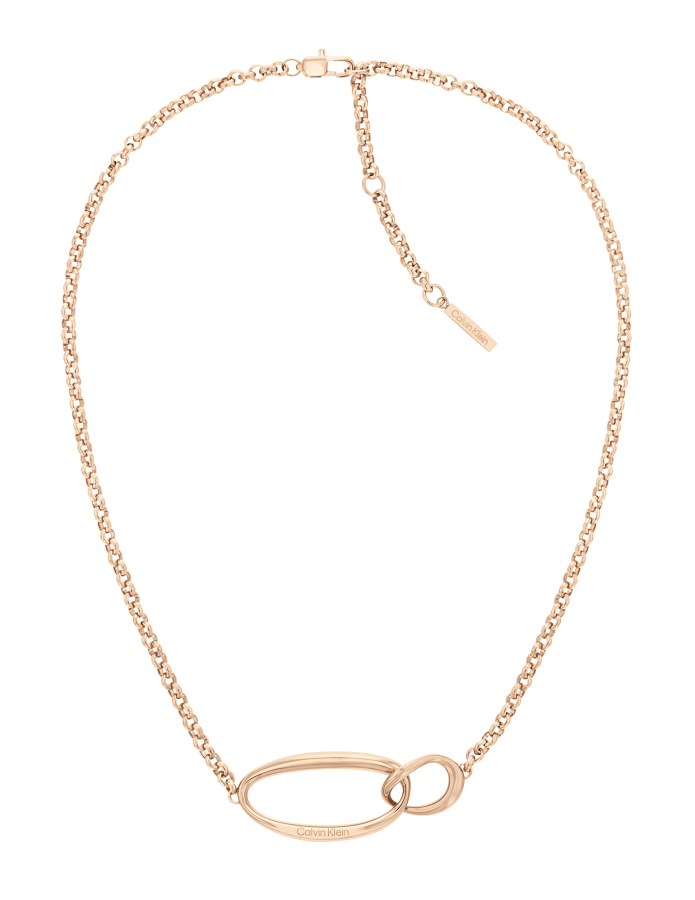 Calvin Klein Půvabný bronzový náhrdelník Sculptural 35000355 - Náhrdelníky