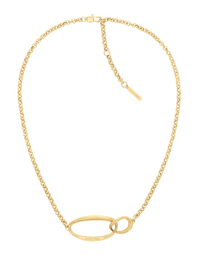 Calvin Klein Půvabný pozlacený náhrdelník Sculptural 35000354 - Náhrdelníky