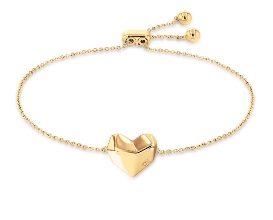 Calvin Klein Romantický pozlacený náramek se srdíčkem In Love 35000039 - Náramky Náramky se symboly