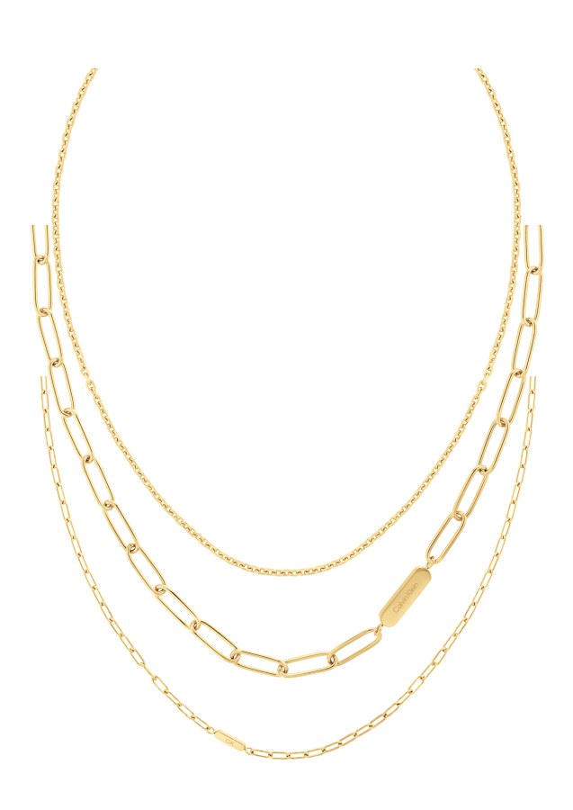 Calvin Klein Sada pozlacených ocelových náhrdelníků Defiant 35000433 - Náhrdelníky