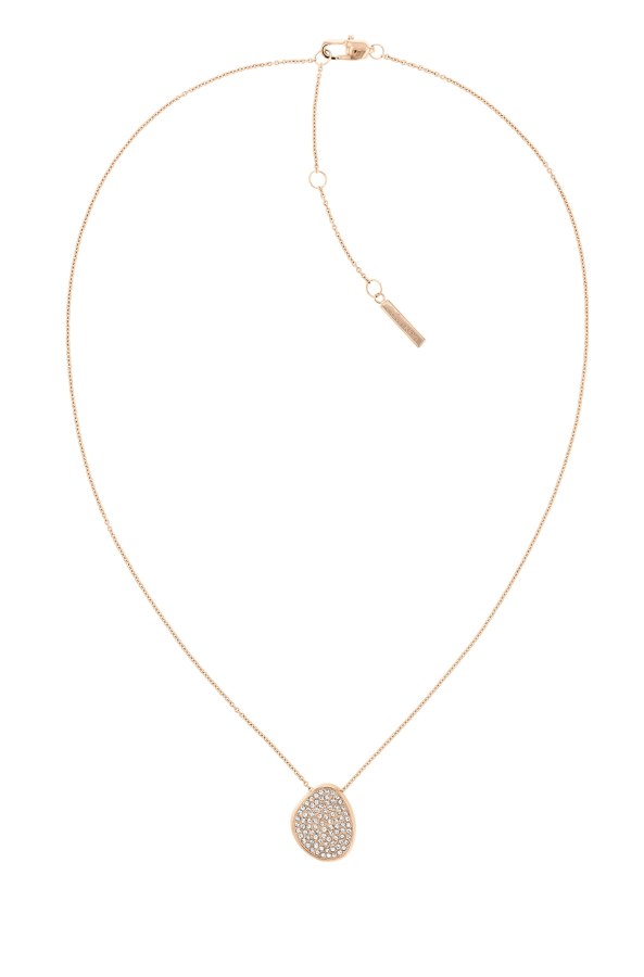 Calvin Klein Slušivý bronzový náhrdelník s krystaly Fascinate 35000225 - Náhrdelníky
