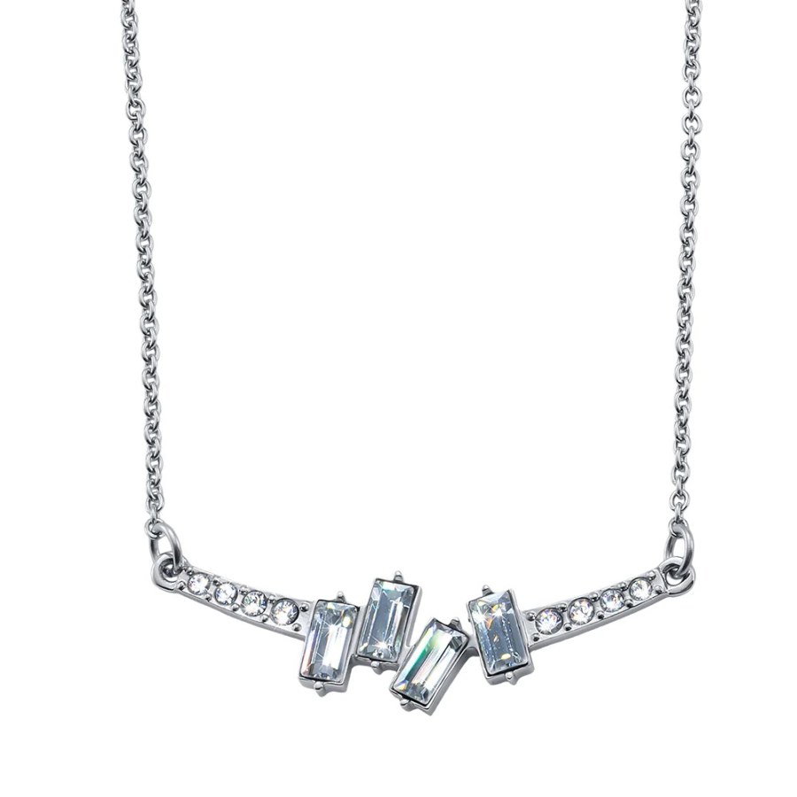 CRYSTalp Elegantní náhrdelník s krystaly Impress 32216.R - Náhrdelníky