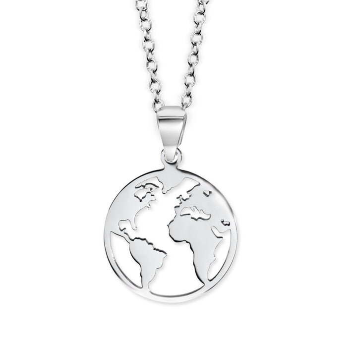 CRYSTalp Originální ocelový náhrdelník Glóbus Globe 30452.E - Náhrdelníky