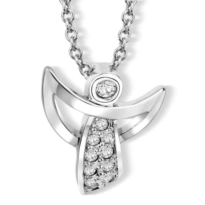 CRYSTalp Půvabný náhrdelník s andělíčkem 3654.CRY.R - Náhrdelníky
