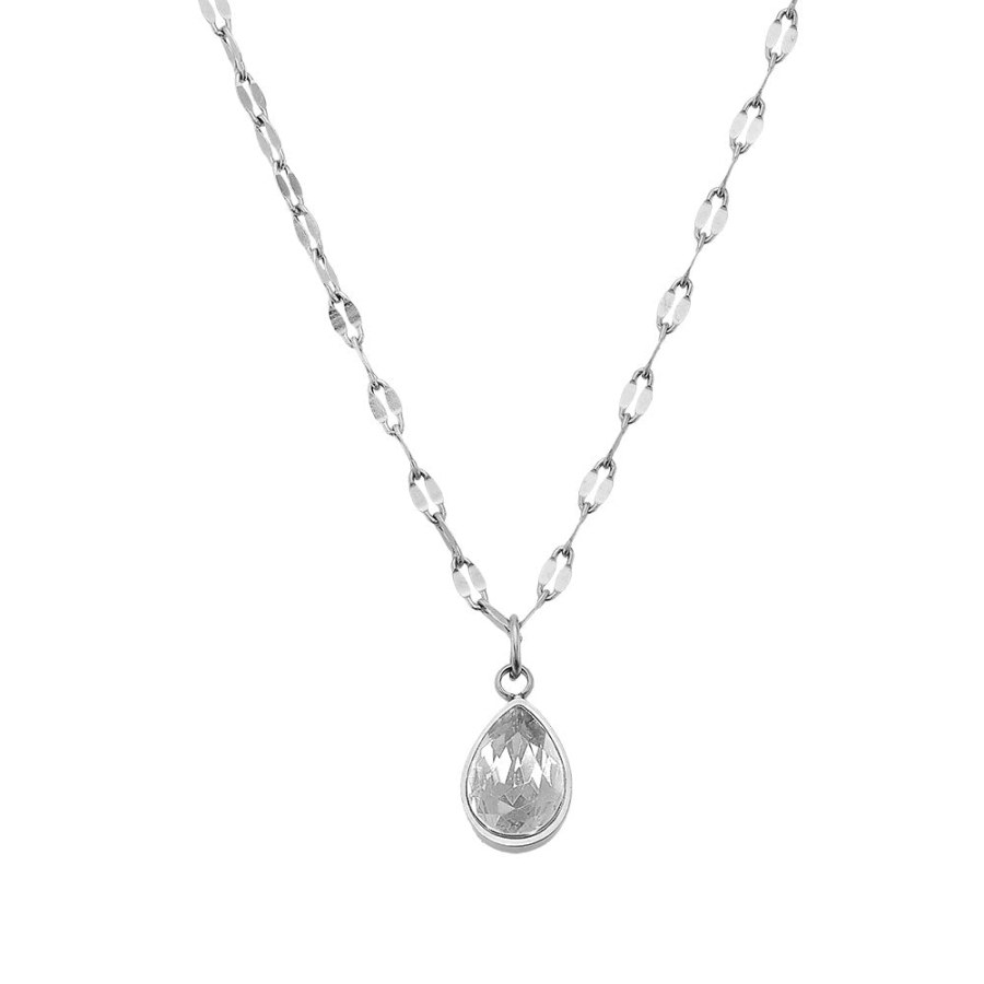 CRYSTalp Půvabný ocelový náhrdelník Vibe 32252.CRY.E - Náhrdelníky
