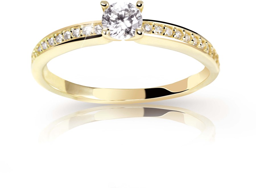 Cutie Jewellery Úchvatný třpytivý prsten Z6713-2523-10-X-1 51 mm - Prsteny Prsteny s kamínkem