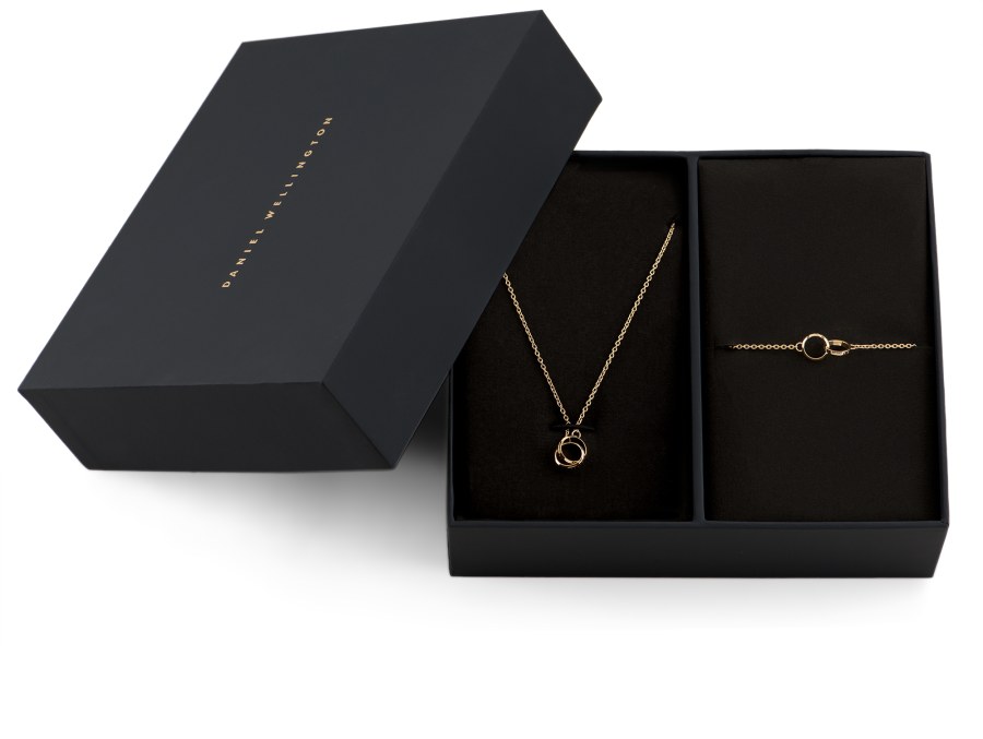 Daniel Wellington Krásný pozlacený set šperků Elan Unity DW00300004 (náhrdelník, náramek) - Náhrdelníky