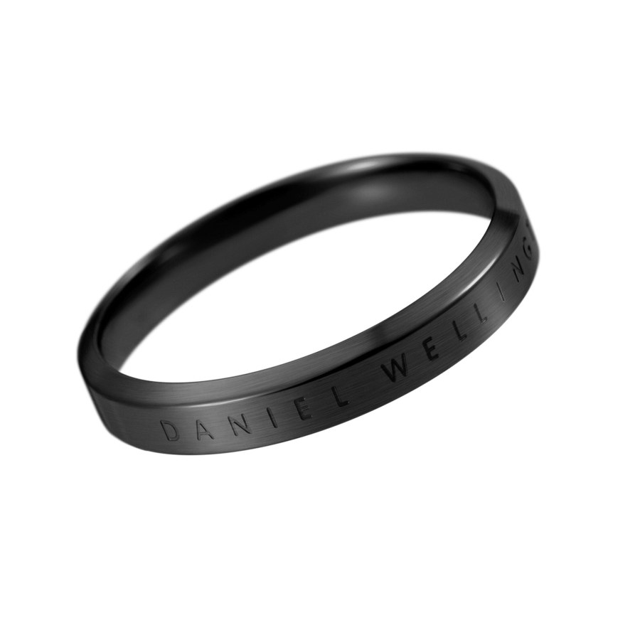 Daniel Wellington Originální černý prsten Classic DW00400 48 mm - Prsteny Prsteny bez kamínku