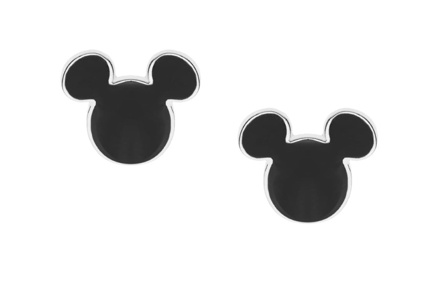 Disney Blyštivé stříbrné náušnice Mickey Mouse ES00063SL.CS - Náušnice Pecky