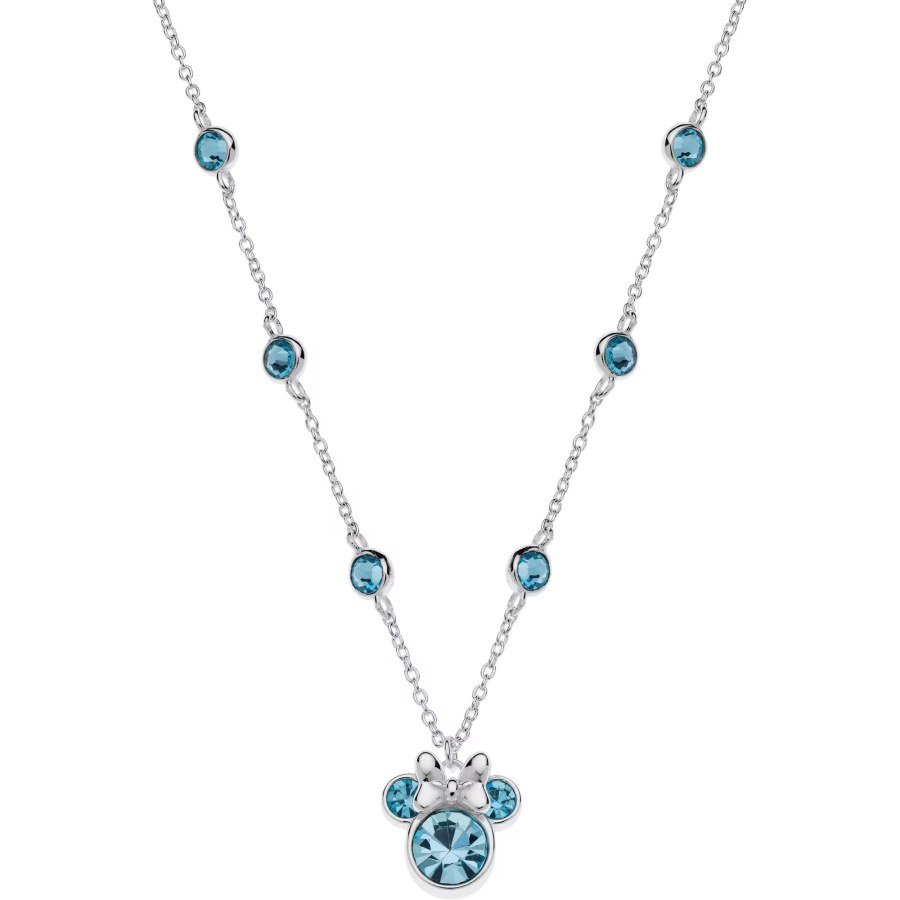 Disney Krásný stříbrný náhrdelník Minnie Mouse s krystaly NS00045SRQL-157.CS - Náhrdelníky