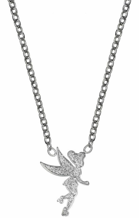 Disney Ocelový náhrdelník s přívěskem Víly Zvonilky Tinker Bell N600633L-157.CS - Náhrdelníky