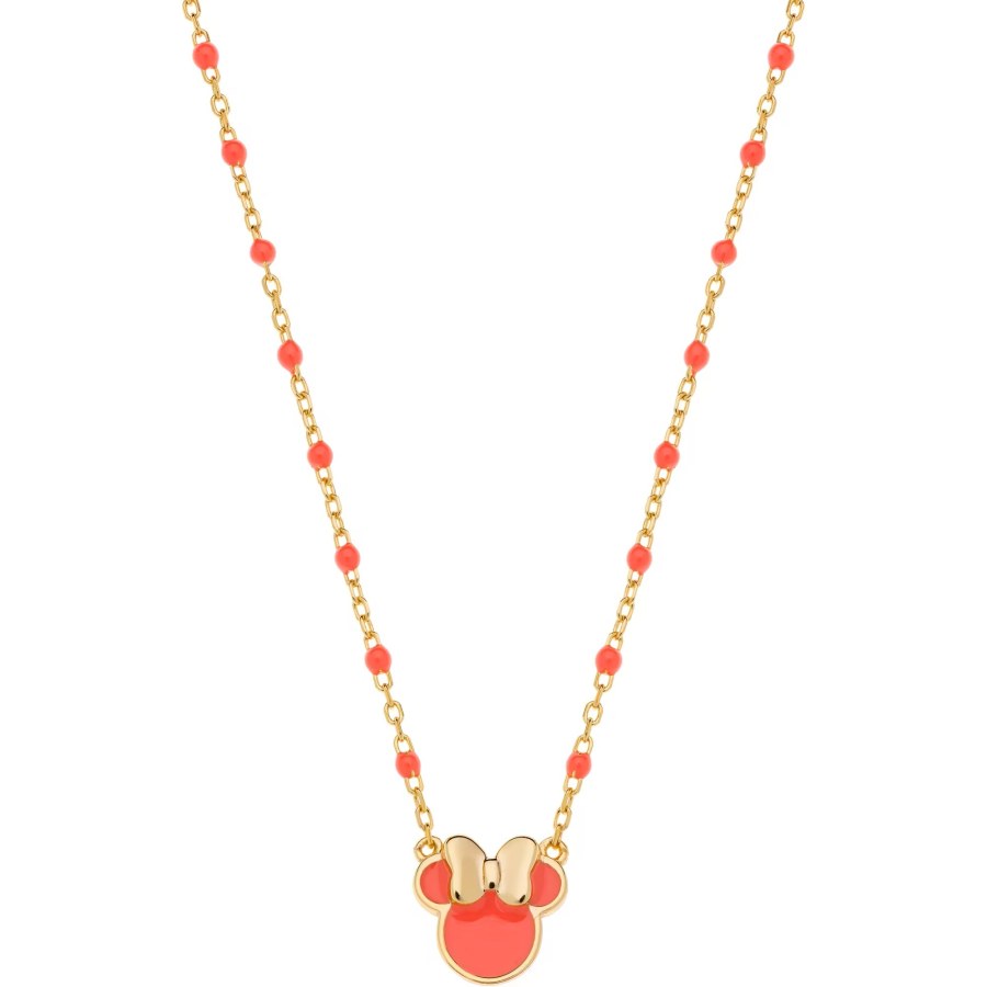 Disney Překrásný pozlacený náhrdelník Minnie Mouse NS00056YL-157.CS - Náhrdelníky