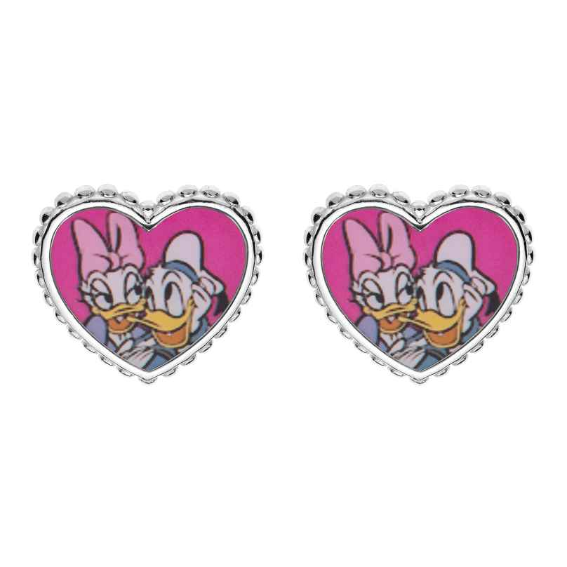 Disney Romantické stříbrné náušnice Donald and Daisy Duck ES00031SL - Náušnice Pecky