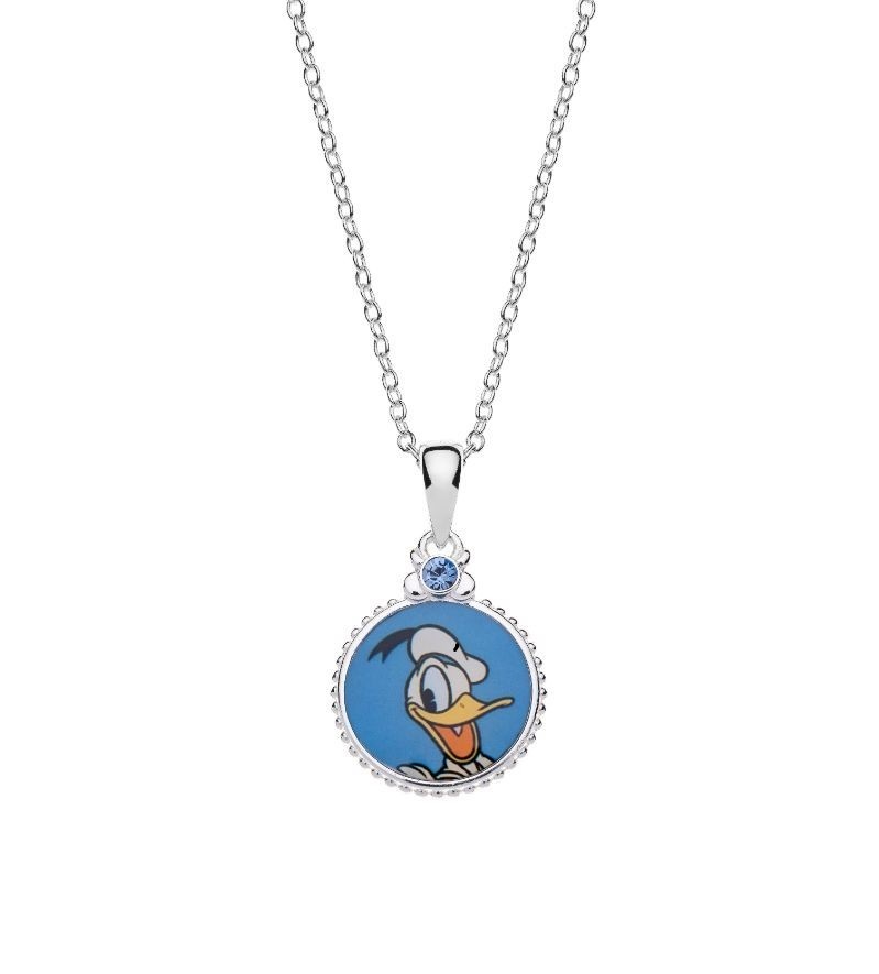 Disney Stříbrný náhrdelník Donald Duck CS00027SRJL-P.CS (řetízek, přívěsek) - Náhrdelníky