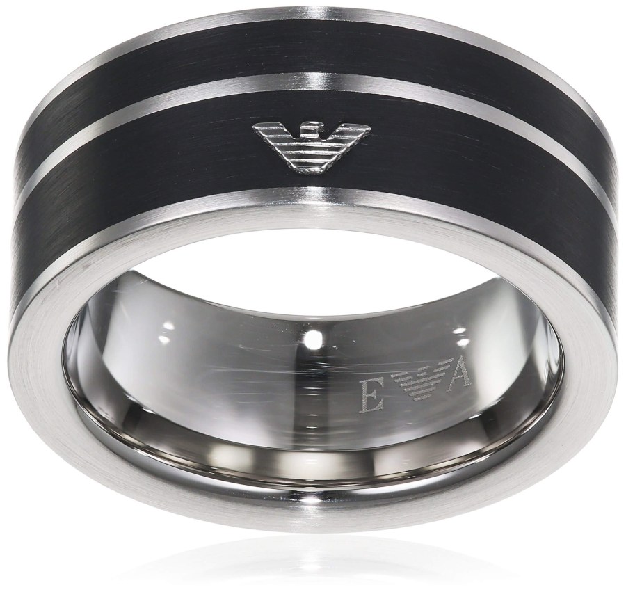 Emporio Armani Moderní ocelový prsten EGS2032040 64 mm - Prsteny Prsteny bez kamínku
