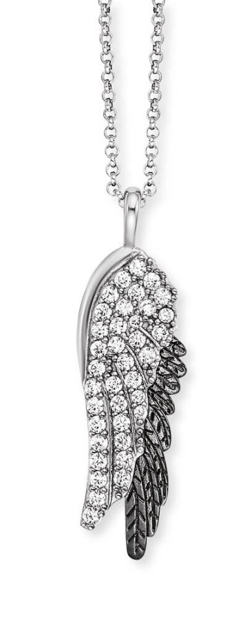 Engelsrufer Stříbrný bicolor náhrdelník se zirkony Wingduo ERN-WINGDUO-ZIB (řetízek, přívěsek) - Náhrdelníky